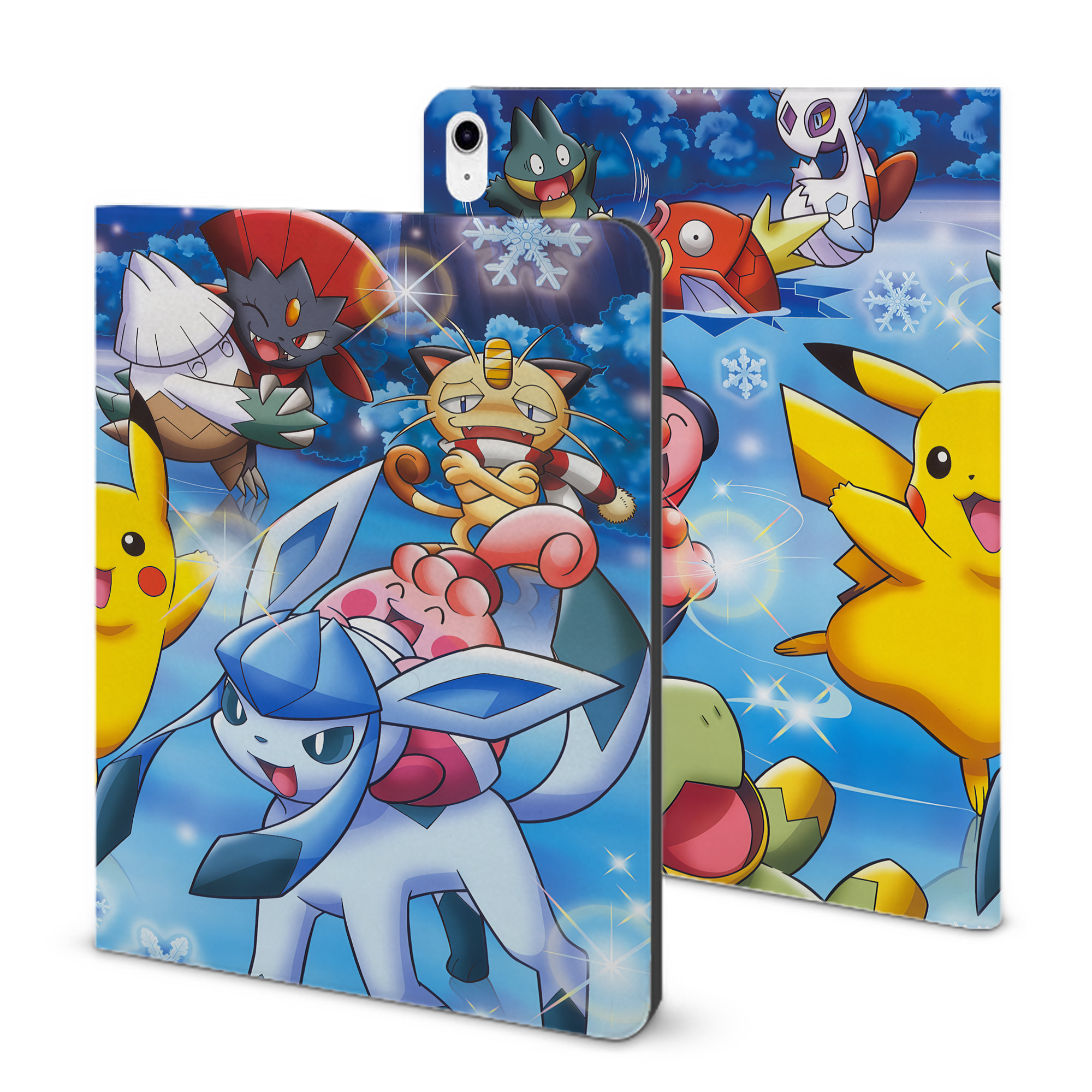 （画像用） ポケットモンスター Pokémon IPad ケース ブック型 PUレザー TPU 耐衝撃 軽量 薄型 ペン収納なし 全面保護 IPad 各モデル対応